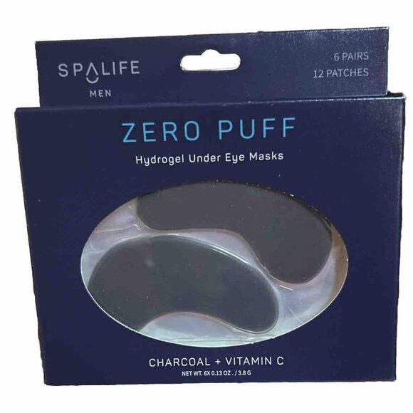Spa Life ZERO PUFF Men's Hydrogel Under Eye Masks - Picture 1 of 5